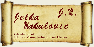 Jelka Makulović vizit kartica